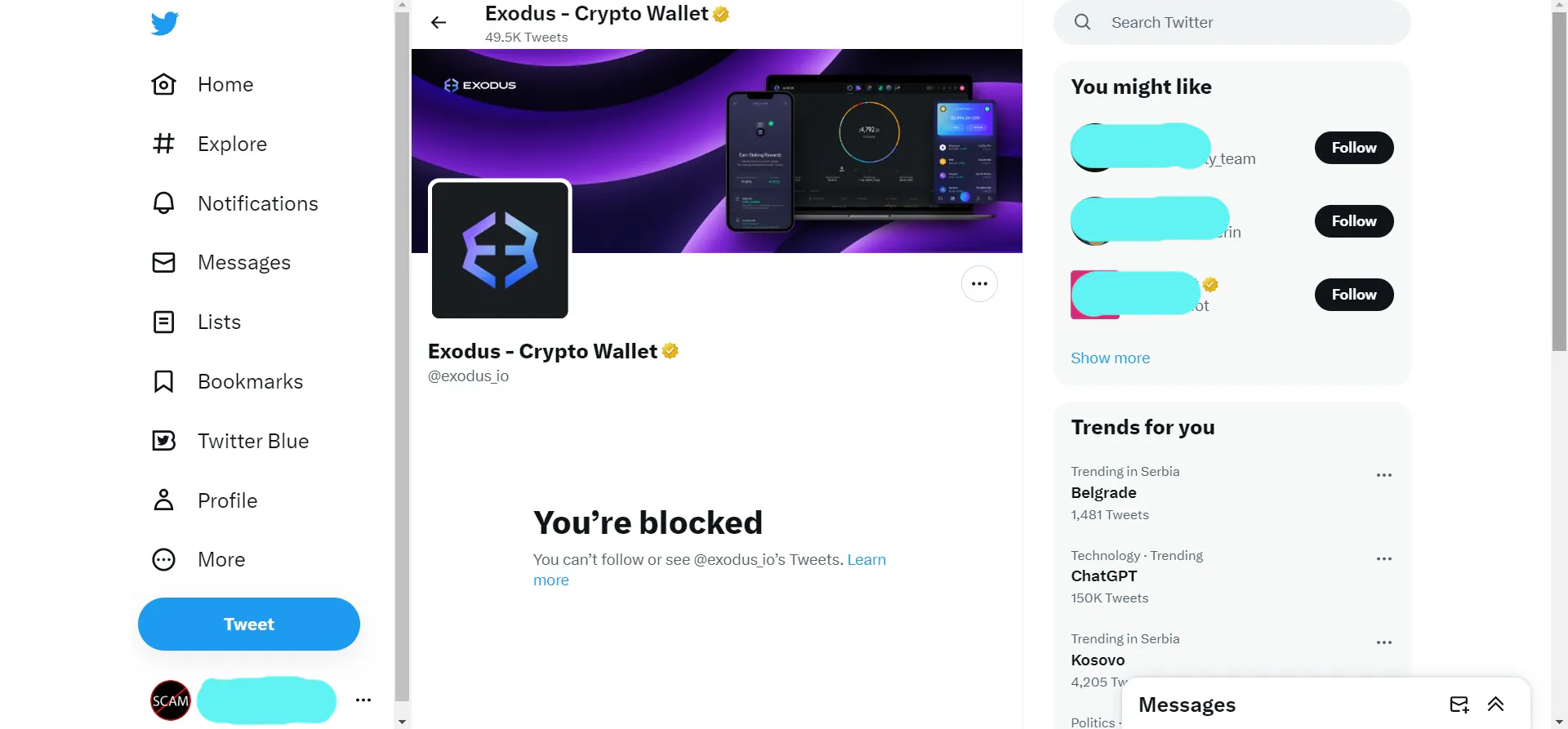 Exodus & Twitter