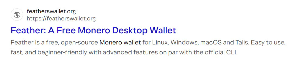 Feather Wallet