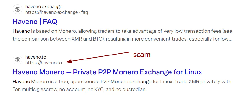phishing site, haveno