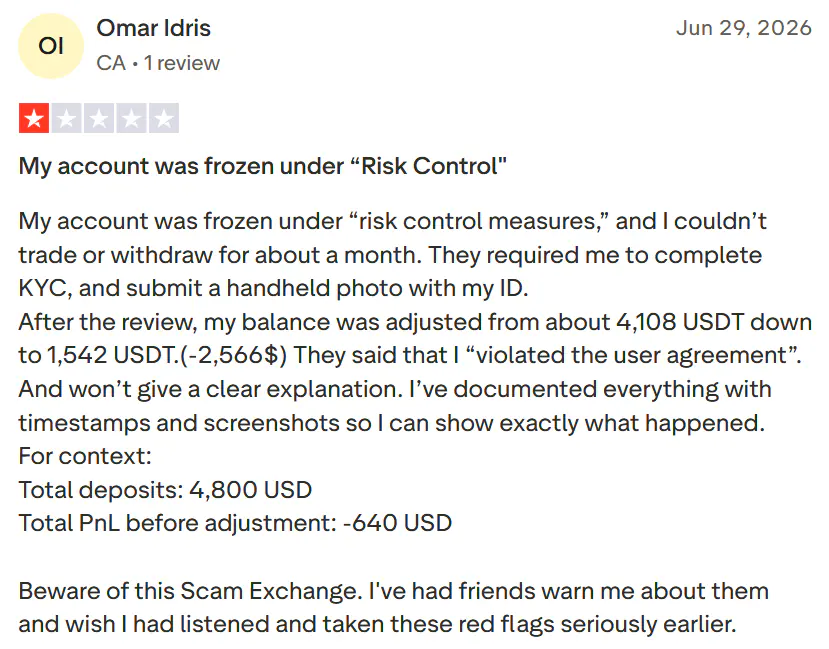 Trustpilot, KCEX