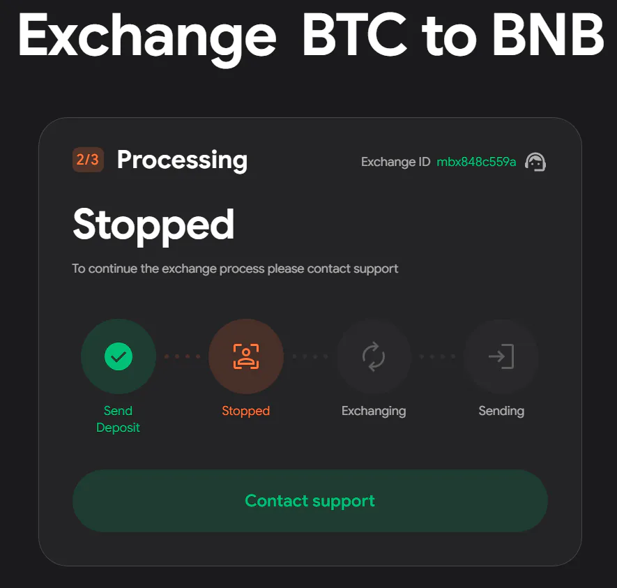 exchange btc to bnb